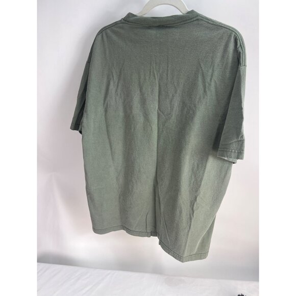 VTG 90s Jansport Graphic T-Shirt Sage Green 100% Cotton Mens XL - Picture 4 of 7